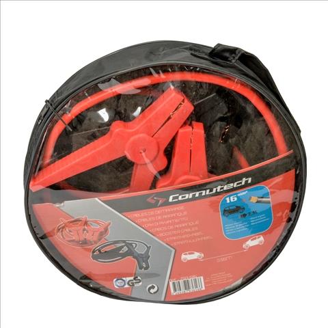 Set cabluri de pornire auto GREEN VALLEY Comutech 793 616, 200 A, 3 m, 16 mm², negru/roșu